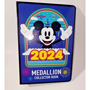 Disney Parks 2024 Mickey Mouse Medallion Collector Book NEW